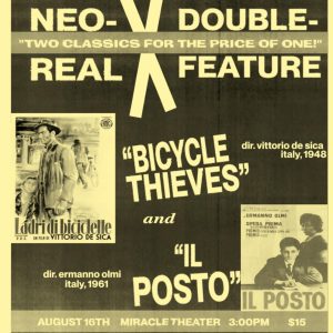 Double Feature: Bicycle Thieves & Il Posto